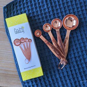 Giadzy Copper Rose Measuring Spoons - Set of 4
